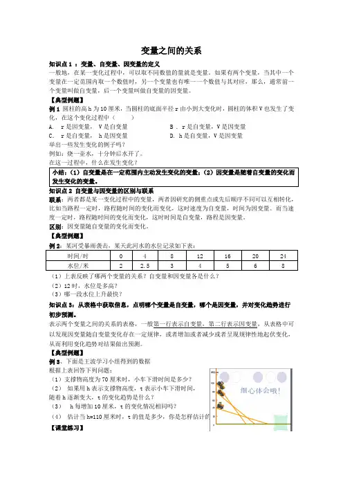 变量之间的关系(精品)