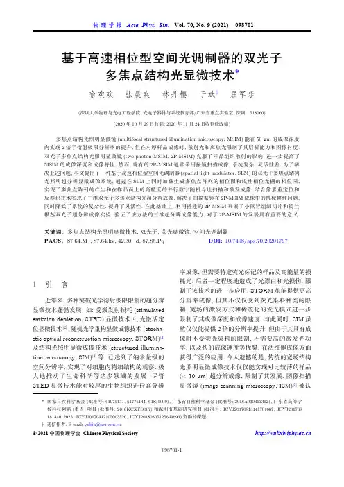 基于高速相位型空间光调制器的双光子多焦点结构光显微技术