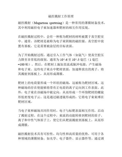 磁控溅射工作原理
