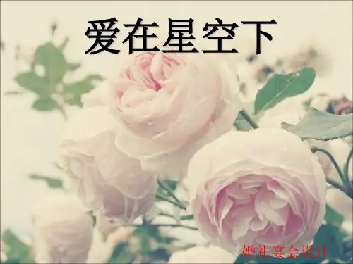 《婚礼宴会设计》PPT课件