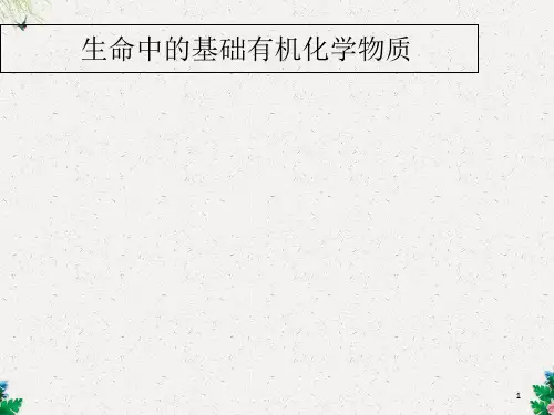 人教版高中化学选修五第4章  基本营养物质分析  课件 (共25张PPT)
