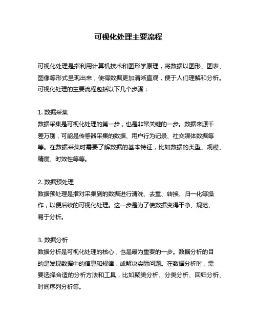 可视化处理主要流程