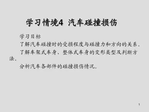 汽车车身修复4  汽车碰撞损伤