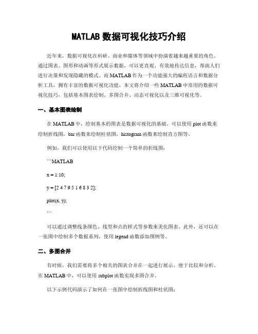 MATLAB数据可视化技巧介绍