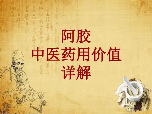 中药学_阿胶_药材详解课件模板
