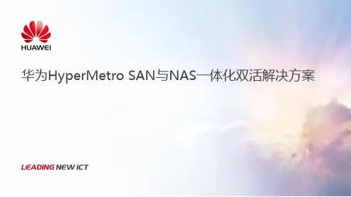 华为HyperMetro SAN与NAS一体化双活解决方案