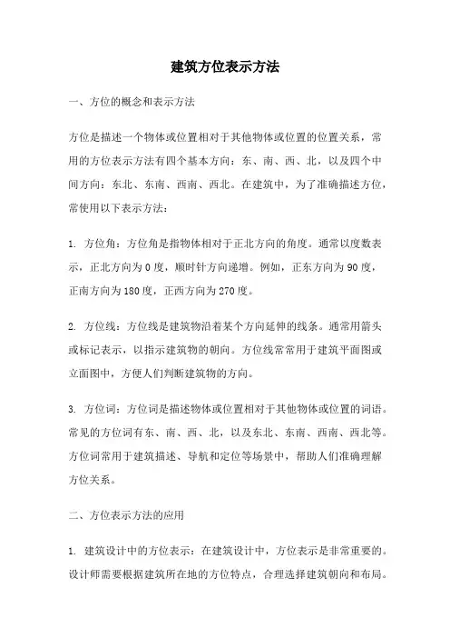 建筑方位表示方法