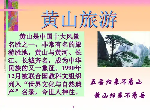 部编版二年级上册《黄山奇石》PPT课件