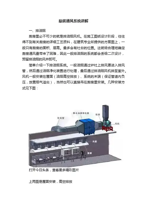 厨房通风系统讲解