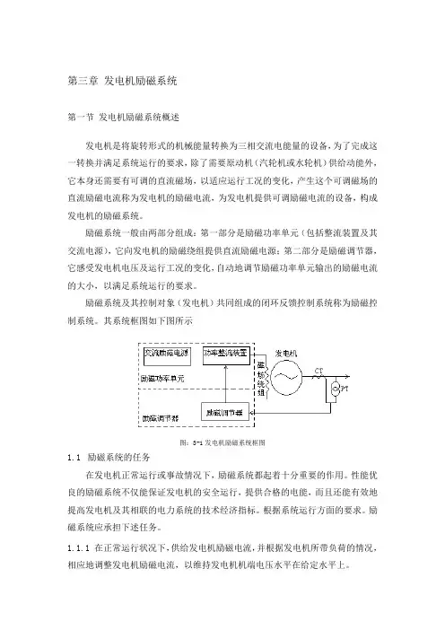 发电机励磁系统.