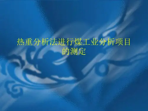 热重分析法进行煤工业分析项目的测定
