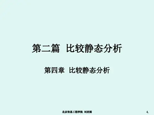 第四章 比较静态分析