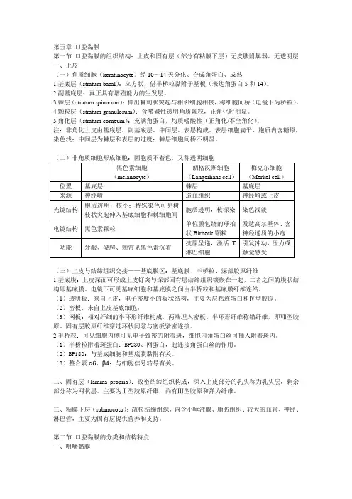 口腔知识 口腔黏膜
