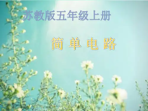(苏教版)五年级科学上册课件  《简单电路》  课件