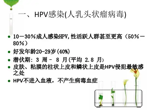 H P V感染与宫颈癌的宣传资料ppt课件