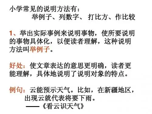 说明方法