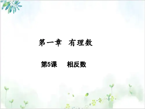《相反数》课件-完美版人教版1