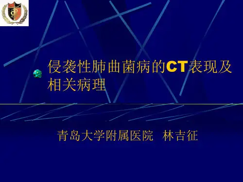 侵袭性肺曲菌病的CT表现及相关病理