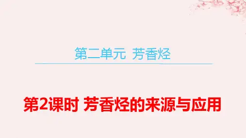 2024学年新教材高中化学专题3芳香烃第2课时芳香烃的来源与应用pptx课件苏教版选择性必修3