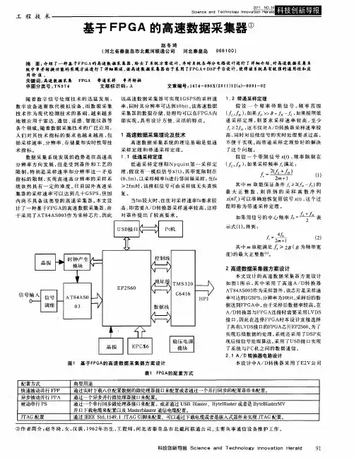 基于FPGA的高速数据采集器