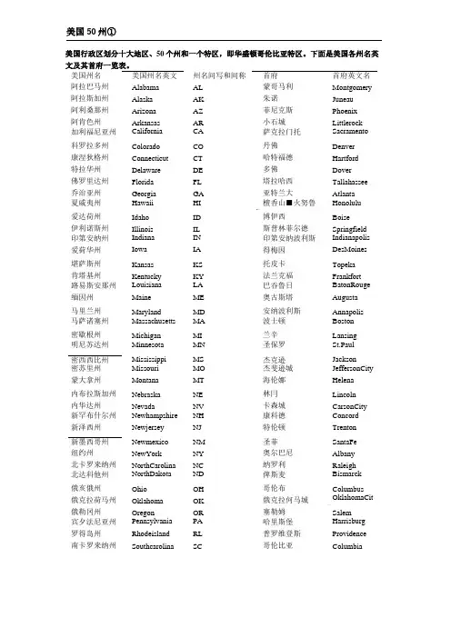 美国行政区划分十二大地区