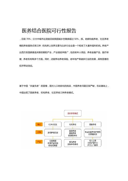 医养结合医院可行性报告