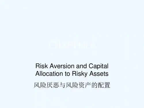 Chap006风险厌恶与风险资产的配置