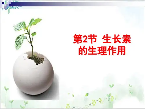 人教版高中生物必修3第三章-生长素(IAA)的生理作用(30页)-PPT优秀课件