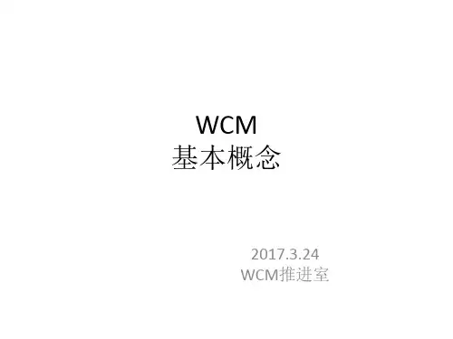 WCM 的定义