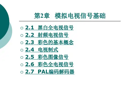 第2章 模拟电视信号基础.ppt
