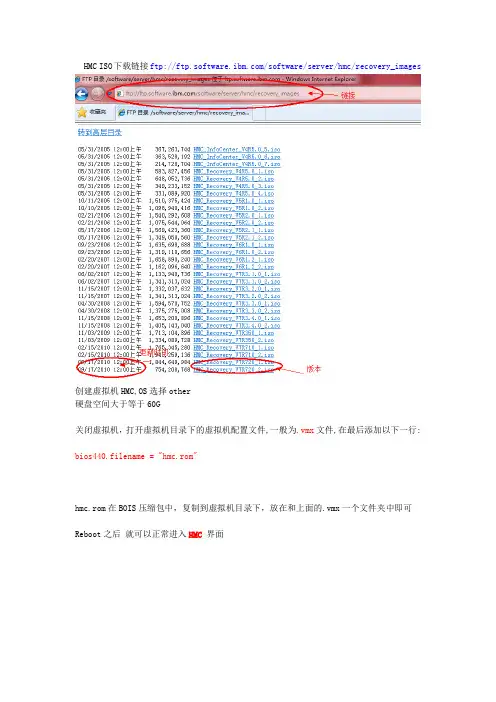 HMC在vmware上安装步骤(简化)
