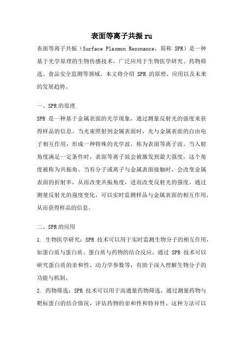 表面等离子共振ru
