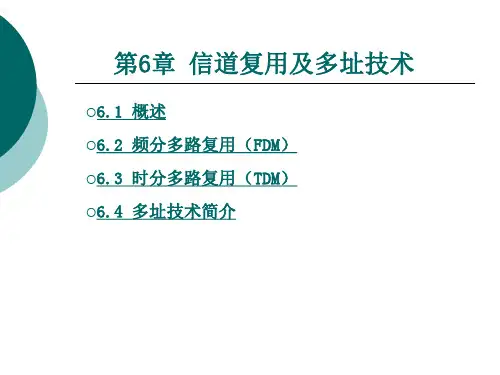 第6章 信道复用及多址技术.ppt