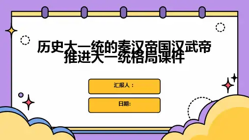 历史大一统的秦汉帝国汉武帝推进大一统格局课件