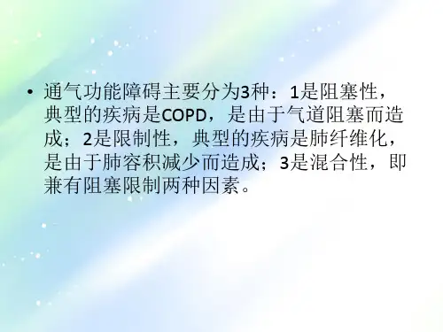 肺通气功能障碍