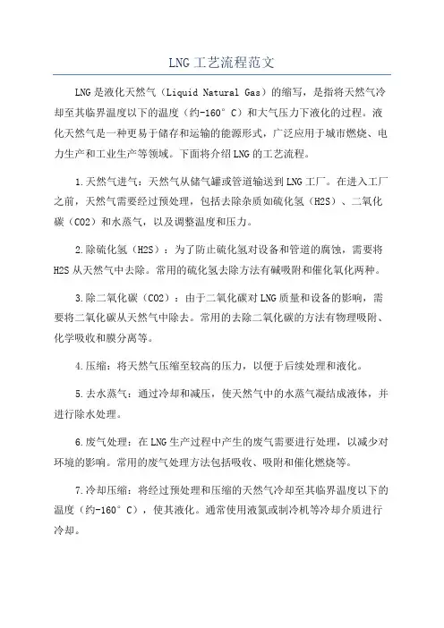 LNG工艺流程范文