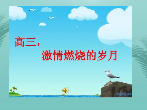 [精选]高三班会激情燃烧的岁月推荐PPT