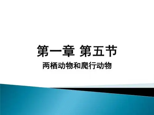 第一章第五节 两栖动物和爬行动物