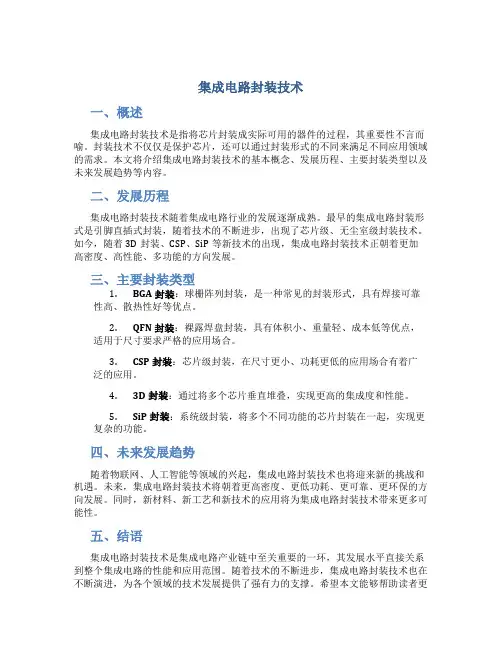 集成电路封装技术
