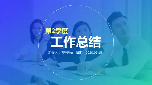2020年第二季度工作总结汇报ppt模板