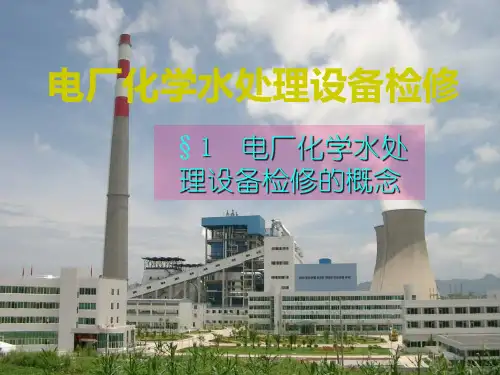 电厂化学水处理设备检修培训课件PPT(共 80张)