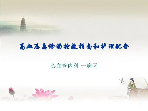 高血压急症PPT课件