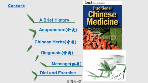 英文介绍中医药PPT课件