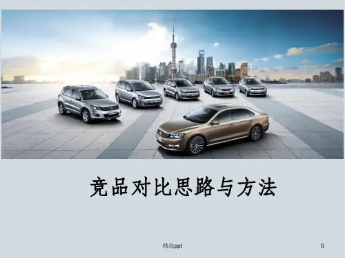 汽车竞品对比思路与方法