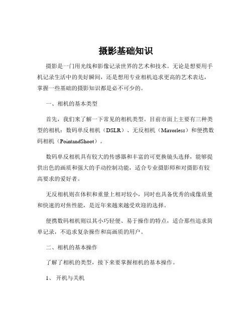 摄影基础知识
