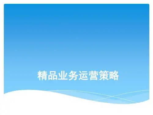 汽车经销商精品业务运营策略