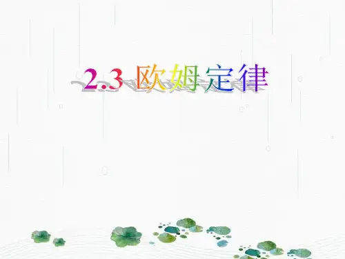 新版人教版  欧姆定律 (共19张PPT)学习PPT