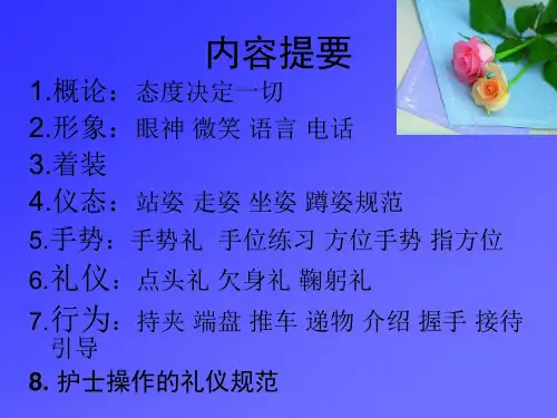 护士礼仪培训