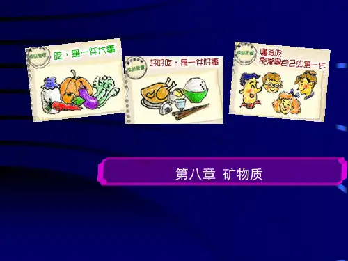 矿物质的认识