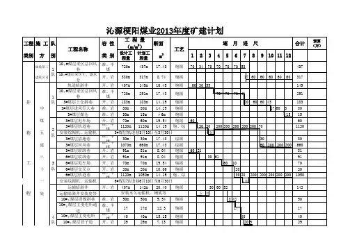2013年度计划